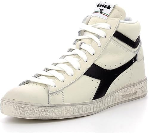 Diadora Game L High Waxed, Scarpe da Ginnastica Unisex-Adulto, White/Violet Berry (C6210), 40.5 EU