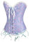 liaddkv - Corsetto sexy da donna, vintage, gotico, per feste floreali, in pizzo, sottile, per cosplay, Lilla, S