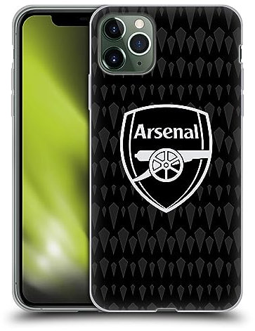Head Case Designs Officially Licensed Arsenal FC Home Goalkeeper 2023/24 Crest Kit Gel Case [Military Grade Protection] Compatible with Apple iPhone 11 Pro Max and Compatible with MagSafe