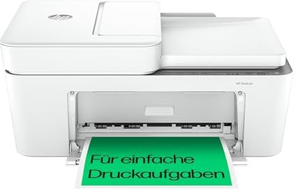 HP DeskJet 4220e Multifunktionsdrucker, 3 Monate gratis drucken mit HP Instant Ink inklusive, HP+, Drucker, Kopierer, Scanner, Mobiler Faxversand, WLAN, Automatische Dokumentenzuführung, Weiß