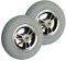 LekLai 7X1 3/4 Lufträder Lenkrolle Für Rollstühle, Rutschfeste 7-Zoll-Vorderräder, 8-Mm-Lager, 2 Stück/Grey/7X1 3/4