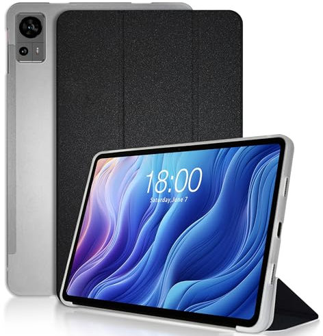 Schutzhülle kompatibel für Teclast T60, Schutzhülle aus Leder 12 Zoll / 30,5 cm (12 Zoll), Tablet PC Protective Case Smart Ruhezustand, Rückseite aus TPU + Vorderseite aus Leder