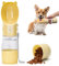 Nobleza 2 in 1 Dog Water Bottle for Walking 250ml Portable Dog Bottle with 180g Food Container Pet Water Dispenser Puppy Outdoor Travel Hiking Leak Proof Pet Drinking Cup