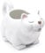 RAISLY Ceramic Gravy Boat, 23oz Cute Cat Sauce Jug with Smooth Handle - Perfect for Salad Dressing, Broth, Cream, Milk - Unique Artwork for Your Kitchen
