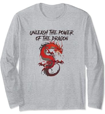 Unleash Power Of The Dragon Dragon Dragons Long Sleeve T-Shirt