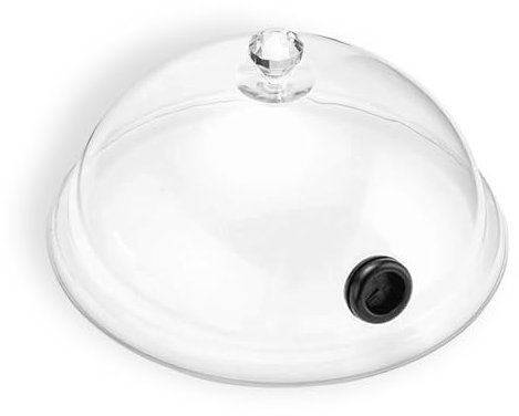 YERGOFE Räucherglocke – 16,3 cm – perfektes Rauchzubehör für Desserts, Suppen und Vorspeisen, hohe Sichtbarkeit und dichtes Dichtungsdesign