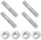 SG Store Lot de 4 Goujons de Bride de Collecteur d'échappement Double M10 x 1,5 en Acier Inoxydable 304 Compatible avec Toyota Compatible avec Nissan