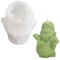 WANDIC Stampo in silicone a forma di Babbo Natale, 1 pezzo, stampo per candele, per decorazioni natalizie, decorazioni per la casa, regali artigianali