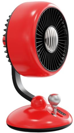 MagiDeal Ventilateur de Vitesses, Ventilateur de Refroidissement, Ventilateur de Circulation, Ventilateur Personnel Silencieux, Ventilateur de Table, Rouge