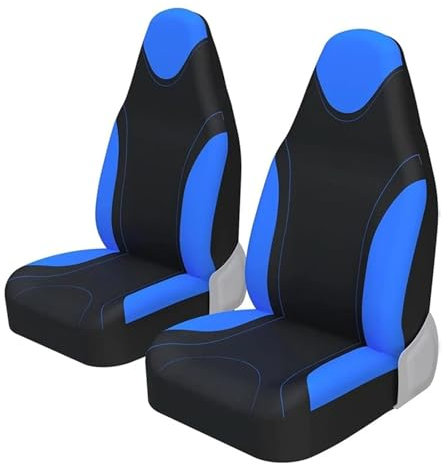 QILINGS Auto Sitzbezüge Für VW Für Up Front Bucket Style Autositzbezüge Universal Für Autos LKWs SUV Sitzschutz Sitzbezüge Auto(2Piece Blue)