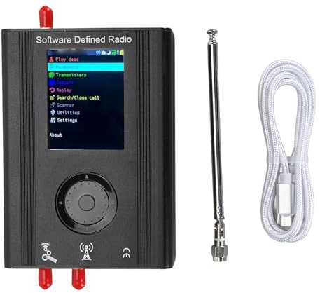 Radio Definida por Software, Receptor de Radio SDR con Panel Táctil LCD TFT de 3,2 Pulgadas, para Recepción de Sonido SSB, Am, FM, Cascada de Espectro