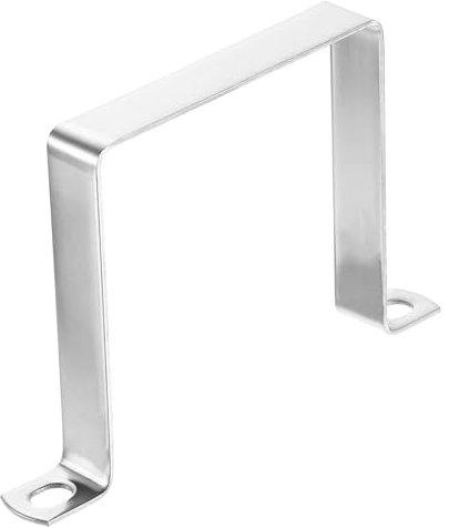 QUARKZMAN 1pz Morsetto a Sella a U, 100x100mm Fascette Stringitubo in Acciaio Inossidabile 304 Morsetti per Tubi per Porta Battente Chiusa Supporto Barra per Fissare Condutture Cavi