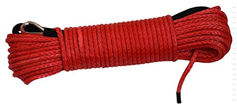 Synthetisches Windenseil Rot 6mm * 30m Synthetisches Seil 4500 lbs Aluminium Off Road Seil, Kevlar Winch-Kabel, Plasma-Seil hinzufügen Bietet mehr Flexibilität