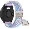 RosMank 20mm Geflochtenes Armband kompatibel mit Garmin Forerunner 165/Forerunner 165 Music/Vivoactive 5, Gewebtes Nylon Ersatzarmband für Garmin Venu Sq 2/Venu Sq 2 music, Violett