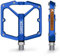 SHREDR. Shine Pedale für MTB | Hochwertige Flatpedals fürs Mountainbike | Mit Reflektoren (StVZO konform). (blau, XL)