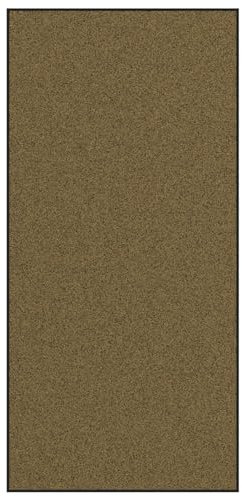 vidaXL rutschfeste Innen Außen Fußmatte Maschinenwaschbar Samtig Synthetisch 250 x 120 cm Braun und Schwarz