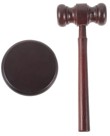 INOOMP 1 Juego De Martillo De Juez Juguete De Subasta De Juez De Abogados De Sala De Audiencias Mazos Juguetes De para De Abogado Martillos De Tribunal