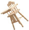 Sosoport Hochstuhl Modell für Puppenhaus Holz Stuhl Dekoration für Mini Hausmöbel für Kinderzimmer und Kreative Einrichtung Glatte Oberfläche und Vielseitige Verwendung