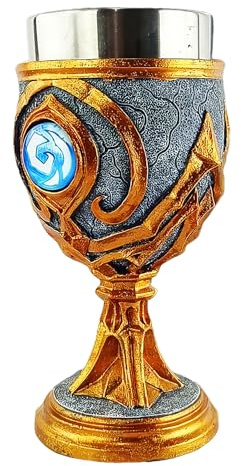 Kelch - Mittelalterlicher Vintage-Kelch | Edelstahl-Trinkgefäß | Vatertag Hochzeit Geburtstag Geschenk | Eleganter Krug für Wein Ale | Wiederverwendbarer täglicher Gebrauch für Zuhause Bar Feier