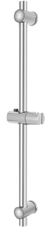 Edelstahl Duschstange 66cm, Brausestange mit Halter, Höhenverstellbar 54cm & 360° Drehbar, Wandmontage Dusche Slide Bar für Dusche und Bad, 57,5cm Lochabstand