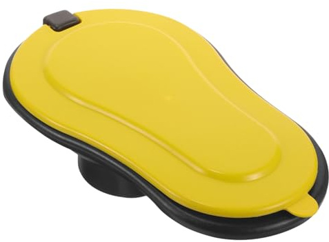UTHCLO Tragbare Hocktoilette aus Dickem Kunststoff für Notfälle Baustelle und Camping Leicht Robust Wiederverwendbar für Arbeiter und Renovierungsprojekte Einfach zu Reinigen Gelb