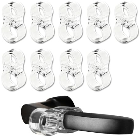 Plomveriq 10Pcs Door Handle Protectors, Stop Wall Damage Door Handle Bumpers, PVC Doors Handles Stopper for Bathroom, Office, Toilet Doors Stopper Handles, Prevent Wall Damage