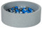 Velinda Piscine a balles pour Enfant, Aire de Jeu + 150 balles (Couleurs des balles: Perle, Bleu, Argent)