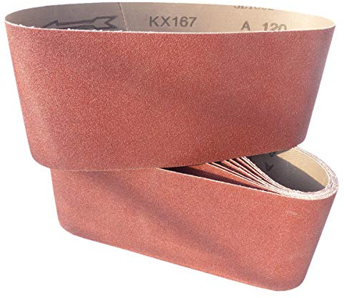 20 Stück Schleifbänder 100mm x 560mm Korn P40 Gewebe Schleifbänder Schleifband Gewebebänder Bandschleifer BOHRFUX
