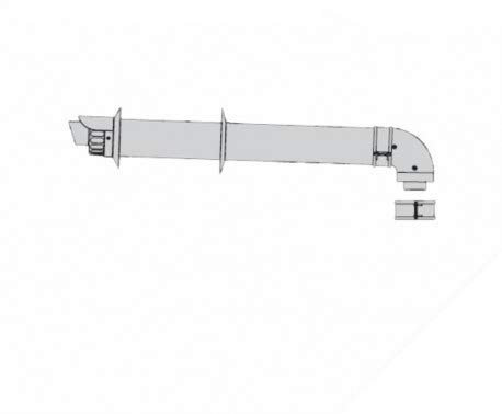 KIT SCARICO FUMI BERETTA TUBO COASSIALE ORIZZONTALE 60/100 - BERETTA 20132018
