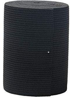 Elastische Spule, 7,6 cm breit, schwarz, schwer, dehnbar, elastisch zum Nähen, 4,5 m