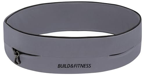 'Build & Fitness Running Belt, Flip Waist Belt, Key Clip, Running Phone Holder, Running Pouch for Men and Women, Fits All Size Phones