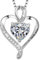 LAVUMO Herz Kette Damen Silber 925 I love you Halskette Damen Personalisierter schmuck Geschenke für Frauen Frau MaMa Freundin an Geburtstags Valentinstag Muttertag Mit Rose Geschenkbox