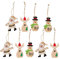 BESPORTBLE 9Pcs Weihnachtsbaum Holz Anhänger Weihnachtsmann Schneemann Hängenden Tags LKW Ausschnitte Dekoration (Stil 1)