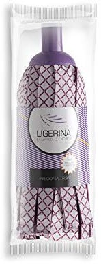 Ligerina 518 Fregona Tiras estampadas Sistema en Abanico, 50 cm, Caja de 24