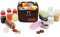 RoseFlower Pot d'assaisonnement Portable, Lot de 10 Pots À Épices avec Sac de Rangement - poivre, sel, Récipient à épices pour Voyage de Pique-nique au Barbecue en Camping en Plein Air -80/100ml