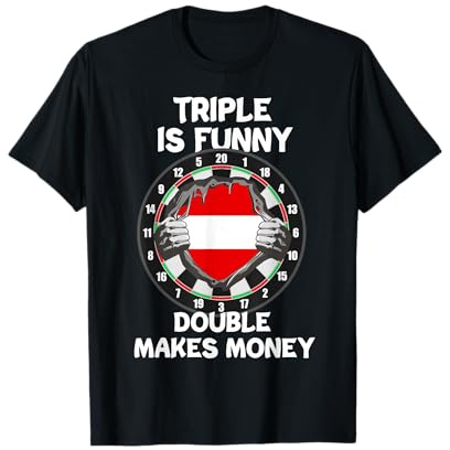 Österreich Flagge Darts Spieler Trikot Dart T-Shirt
