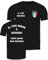 lepni.me Mens Personalised Football Jersey Italy | Your Name and Number | Italian Flag Badge | Custom T-Shirt | Football Championship (5XL Black Multi Color)