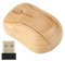 Joyzan Kabellose optische Bambusmaus Silent Mouse Kabellose Computermaus Kleine Holzmaus mit Empfänger für PC, Laptop, Notebook, Computer