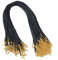 Bemvp Braided Leather Cord 20pcs Wax Cord Necklaces Chain Necklace Chain with Gold Lobster for Diy Jewelry Accessories