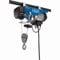 Scheppach HRS250 Electric Hoist | 125/250kg Load | Lifts 6/12m with Pulley | Safety Hook & Emergency Stop | Inc. 2 Brackets