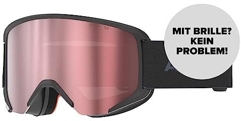 ATOMIC SAVOR für Erwachsene - Black - Komfortabler Live Fit Rahmen - Klare Sicht durch Flash Scheibentechnologie - Over The Glasses-kompatibel für Brillenträger