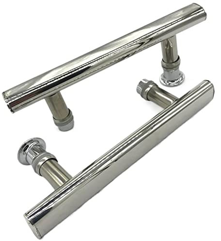 FADUNI Door Locks for bedrooms ABS ConnectorChromed Steel Body Hole Distance 14.5cm Shower Door Knob Handle Bathroom Cabinet Sauna Steam Room Accessories Wardrobe Door Handles