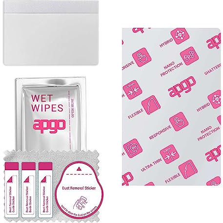 apgo Ultra-klar Hybrid Schutzglas kompatibel mit Lenovo Yoga Paper, Flexible Nano Glass, toller Ersatz für Hartglas, kratzfester Displayschutzglas, Displayschutz, Full Glue