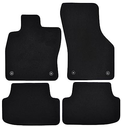 J&J AUTOMOTIVE | Premium schwarz Fußmatten Autotepiche Passend Für A3 8V 2013-2020 4 TLG, Genaue Passform, rutschfeste Untregrund, mit Befestigungen