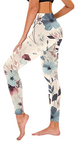 rtdgcv Golfhose Damen Dicke Yoga-Hose mit hoher Taille, Workout, Laufen, Yoga-Leggings für Frauen Yoga Kleidung Damen Hose (Khaki, L)