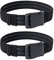 IDOGEAR Tactical Leg Strap Thigh Belt for Holster Knife Thigh Strap Outdoors EDC Leg Hanger with Quick-Release Buckle Unisex Elastic Nylon (Black-2pcs)