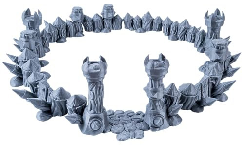 3D Vikings Ork-Lager: Modulares Barrikaden- und Zaun Set, Erstelle dynamische Schlachtfeldszenarien, Maßstab 28/32mm