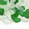 HUIANER Frosted Glass Beads 455g Cashew Nut Shape Glass Stones Beach Glass Marbles for Vase Filler Aquarium Decor Garden Decoration