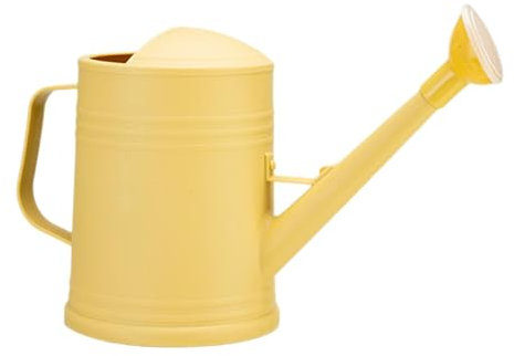 MagiDeal Gießkanne, Langer Ausguss, Wasserkanne mit abnehmbarem Sprühkopf, 2 l, Blumengießkanne, Wasserkanne für Pflanzen für Zimmerpflanzen zu Hause, Gelb