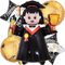 Kawailay 5 Stück Abschluss Luftballon Frau Abschluss Party Folienballon Prüfung Bestanden Deko Ballons Bachelor Luftballons für Uni Party Abi Feier - Stil 2